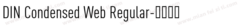DIN Condensed Web Regular字体转换